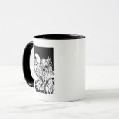 Mug Écran comique nocturne le plus noir 2 (Devant gauche)