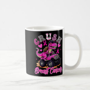 Mug Écraser le cancer du sein Dinosaure T Rex Monster