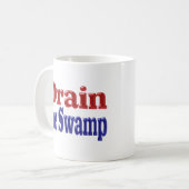 Mug Écraser le demi-texte bleu marron (Devant gauche)