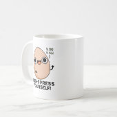 Mug Écrasez-vous des oeufs vous-même amusant jeu d'oeu (Devant gauche)