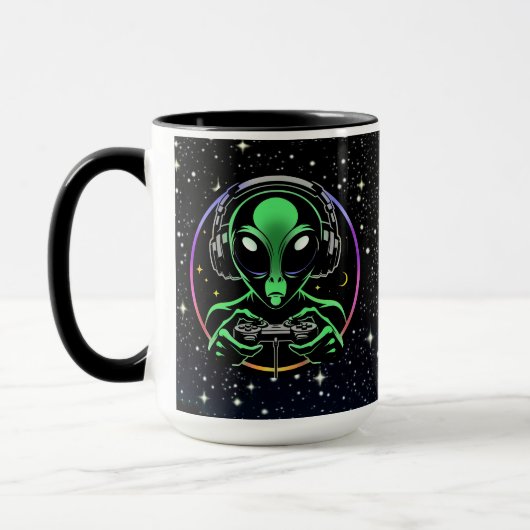 Mug Écrasseur de boutons stellaire | Extraterrestre jo (Gauche)