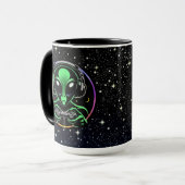 Mug Écrasseur de boutons stellaire | Extraterrestre jo (Devant gauche)