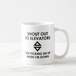 Mug Écrire Aux Ascenseurs
