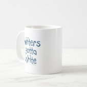 Mug Écrire Écrire Auteur Inspiration Devise (Devant gauche)