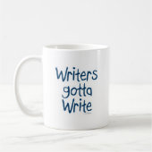 Mug Écrire Écrire Auteur Inspiration Devise (Gauche)