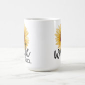 Mug Écrire sur (avec tournesol) (Centre)