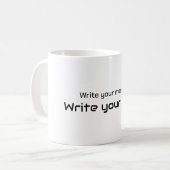Mug Écrire votre message (Devant gauche)
