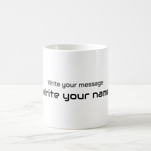 Mug Écrire votre message (Centre)