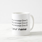 Mug Écrire votre message (Devant droit)