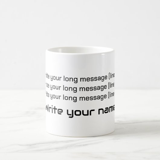 Mug Écrire votre message (Centre)