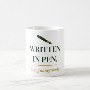 Mug Écrit au stylo Planificateur de blague vivant dang