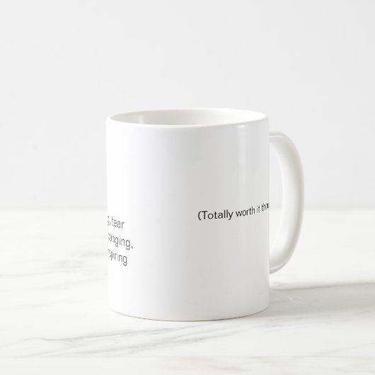 Mug Écriture (Devant droit)