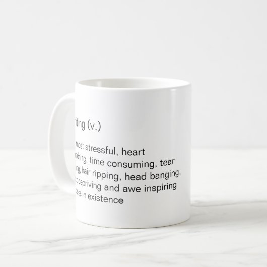 Mug Écriture (Devant gauche)