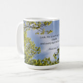 Mug Écriture, Apocalypse 1:7, (Devant gauche)