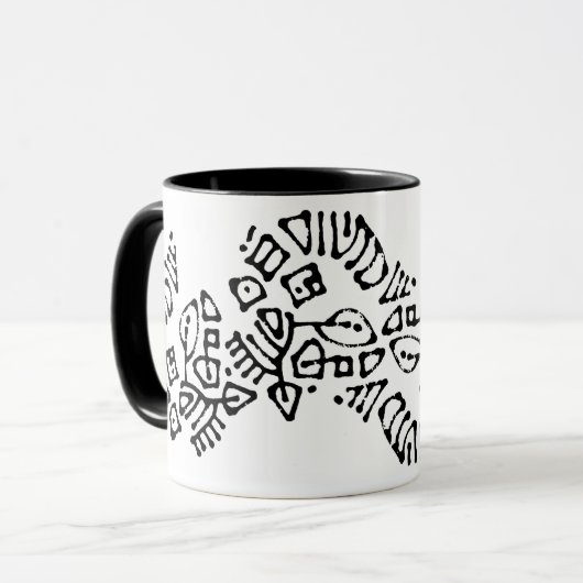 Mug Écriture Asémique (Devant gauche)