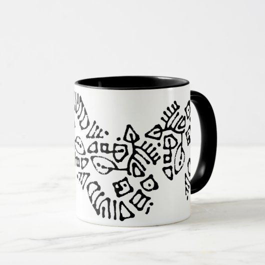 Mug Écriture Asémique (Devant droit)