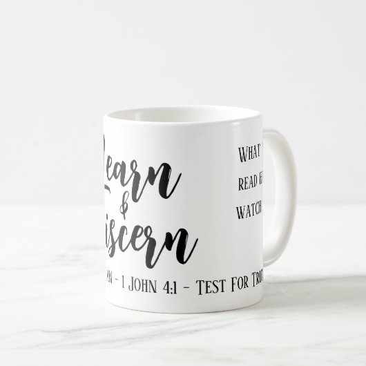 Mug Écriture Berean Search (Devant droit)