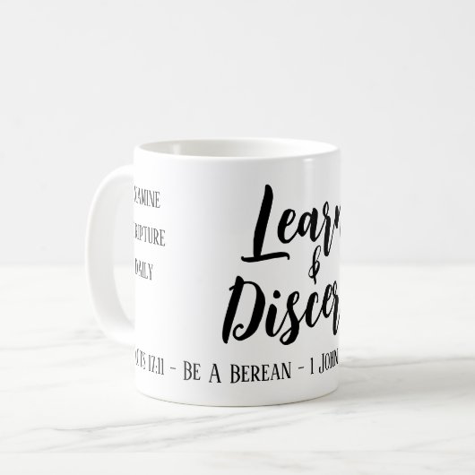 Mug Écriture Berean Search (Devant gauche)