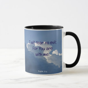 Mug Écriture biblique Psaume 23:4 Ne crains aucun mal.