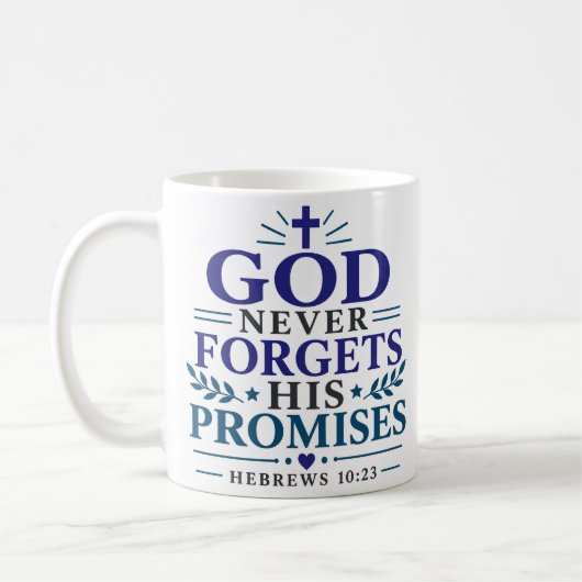 Mug Écriture botanique des promesses de Dieu (Gauche)