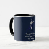 Mug Écriture chrétienne (Devant gauche)
