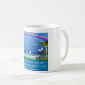 Mug Écriture chrétienne cadeaux Arc-en-ciel (Devant droit)