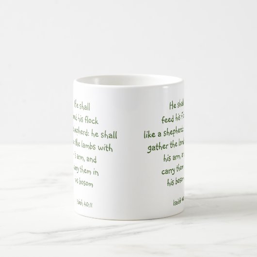 Mug Écriture chrétienne de Noël Inspiration Verse (Centre)