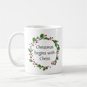 Mug Écriture chrétienne de Noël Sticker Écriture