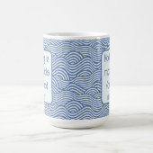 Mug Écriture chrétienne Luc 1:37 Motif bleu vague (Centre)