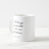 Mug Écriture Chrétienne Tout Est Possible (Devant gauche)