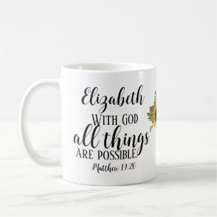 Mug Écriture chrétienne Toutes les choses sont possibl
