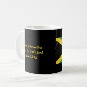 Mug Écriture Customisée Patriotique JAMAICA DRAPEAU No (Devant gauche)