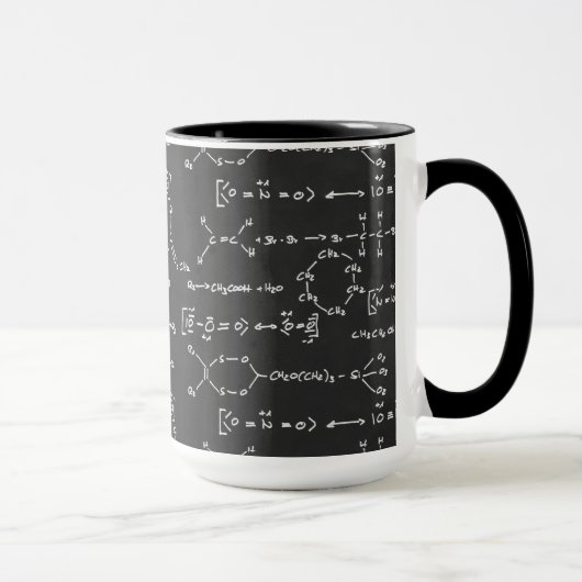 Mug Écriture de formule chimique (Droite)