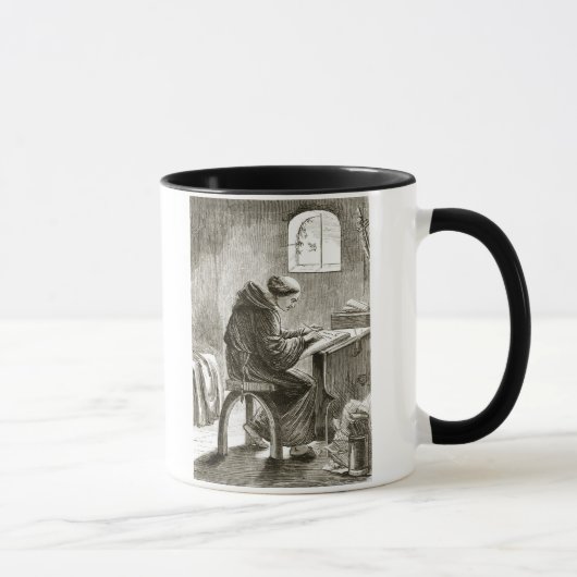 Mug Écriture de St Vincent en sa cellule chez Ferins, (Droite)