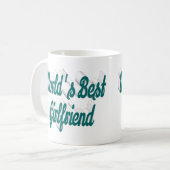 Mug Écriture demi-verte pour amie (Devant gauche)
