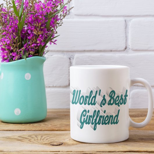 Mug Écriture demi-verte pour amie