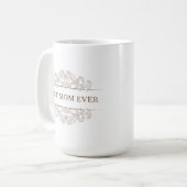 Mug Écriture élégante "Best Mom ever" (Devant gauche)