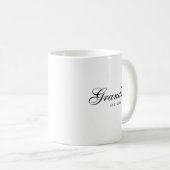 Mug Écriture Élégante Noire Grand-mère Établie (Devant droit)