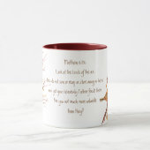 Mug Écriture Encourageante Matthieu 6:26, Oiseaux (Centre)