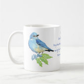 Mug Écriture Encourageante Matthieu 6:26, Oiseaux (Gauche)