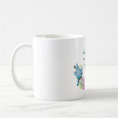 Mug Écriture florale moderne 1 Pierre 5:7 (Gauche)