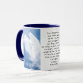 Mug Écriture Inspirante Angel Dans Les Nuages, Romains (Devant gauche)