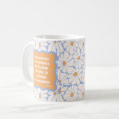 Mug Écriture Inspirante Daisis Citation de la Bible Fl (Devant gauche)