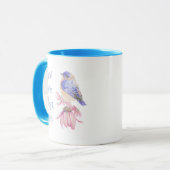 Mug Écriture Inspirationnelle Isaïe 40:10 Bluebird (Devant gauche)