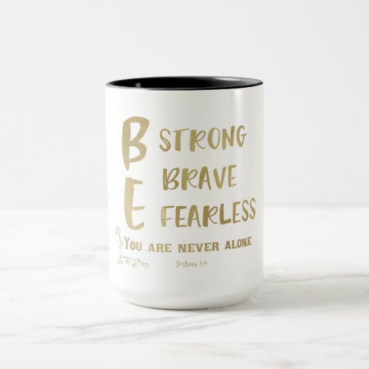 Mug Écriture jamais seule avec des citations (Centre)