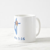 Mug Écriture Jean 3;16 (Devant droit)