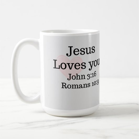 Mug Écriture Jésus Vous Aime (Gauche)
