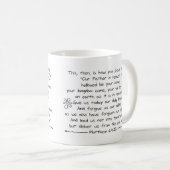 Mug Écriture manuscrite (Devant droit)