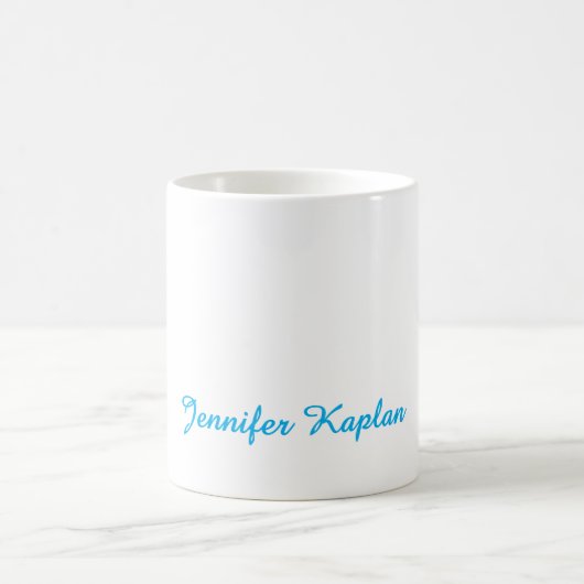 Mug Écriture manuscrite classique minimaliste professi (Centre)