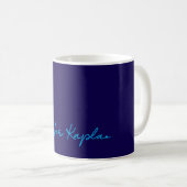 Mug Écriture manuscrite minimaliste classique professi (Devant droit)